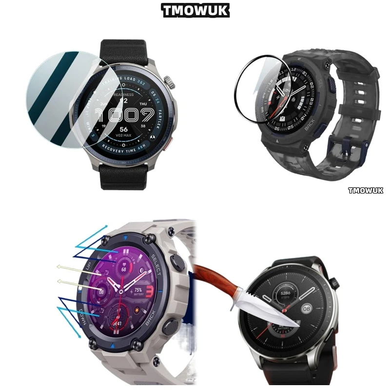 

For Amazfit GTR Cheetah Pro Balance 2 Falcon - HD Anti - Scratch 9H Hard Tempered Glass Screen Protector