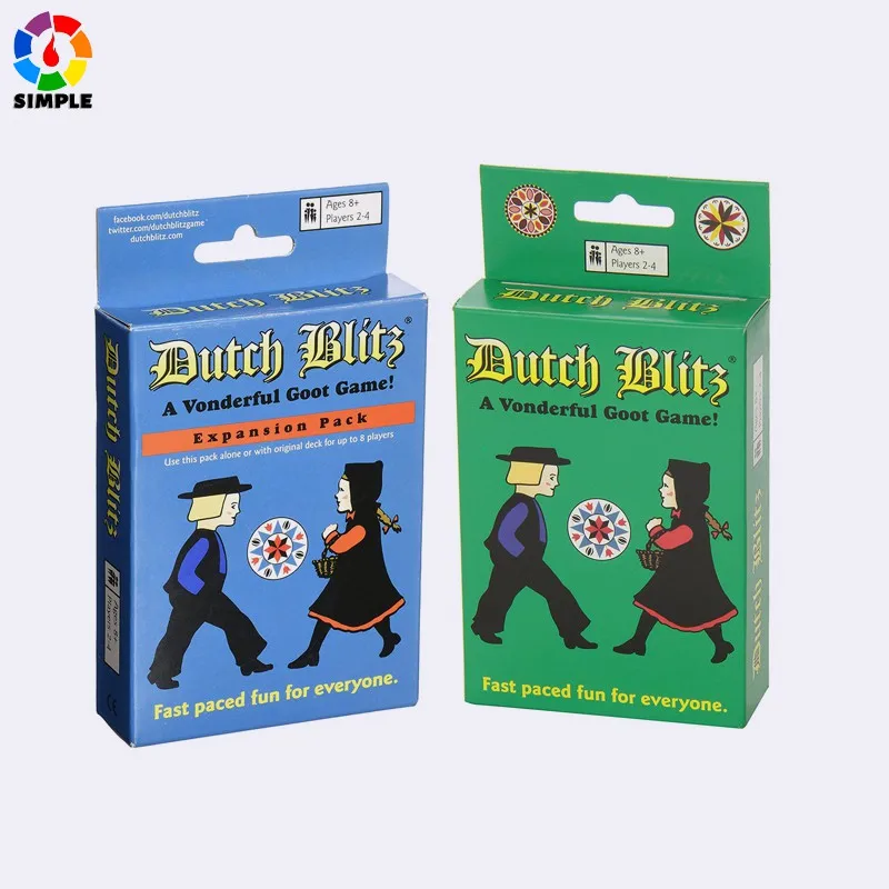 

Dutch Blitz Original and Blue Expansion Pack Combo Card Game Set