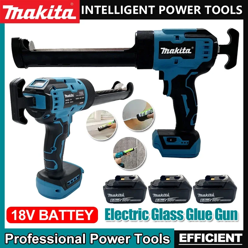 

Makita Cordless Silicone Electric Glass Caulking Gun LED Gun Multifunctional DIY Repair Tool