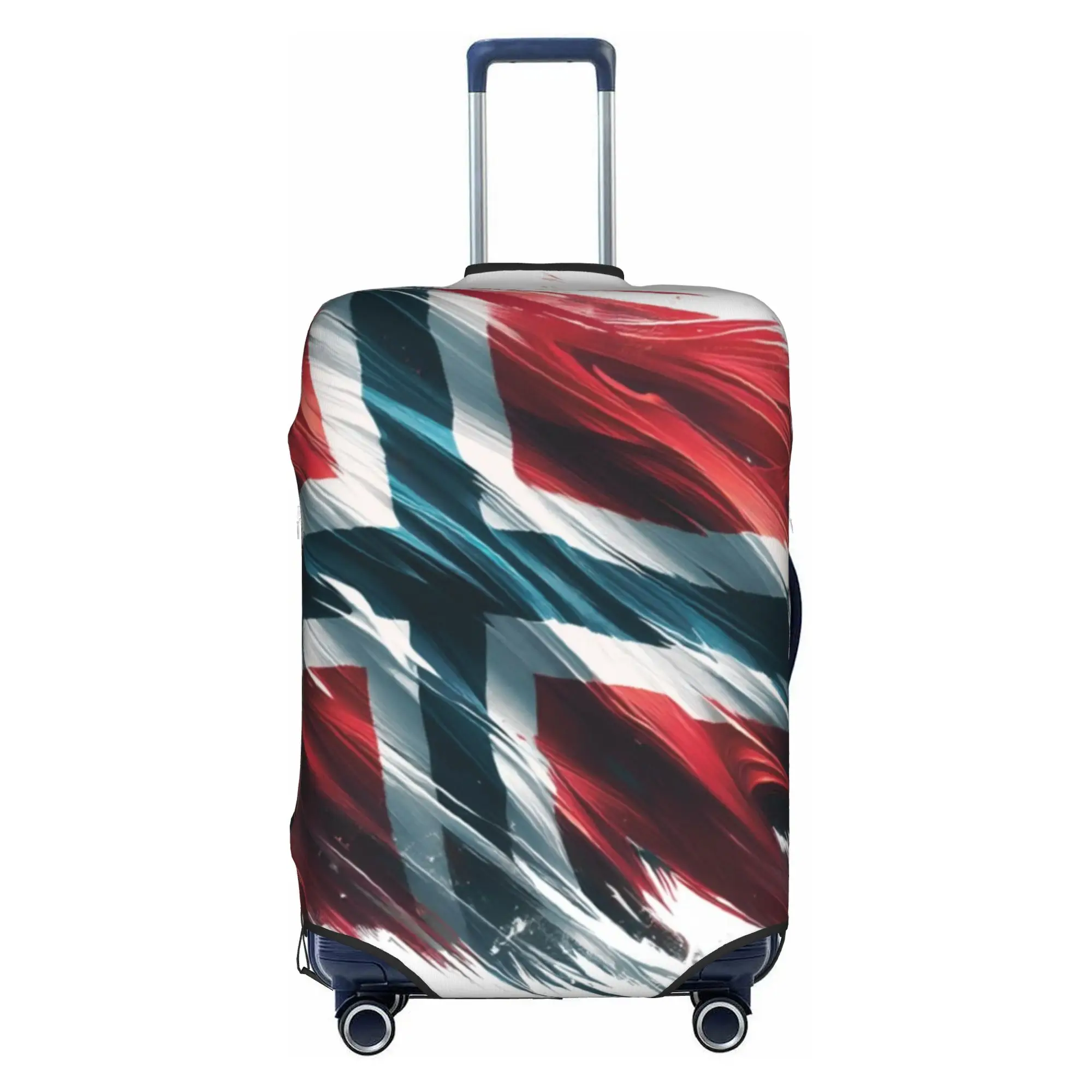 Custom Norway Flag Luggage Cover Fashion Retro Print Suitcase Protector Covers Suit For 18-32 inch