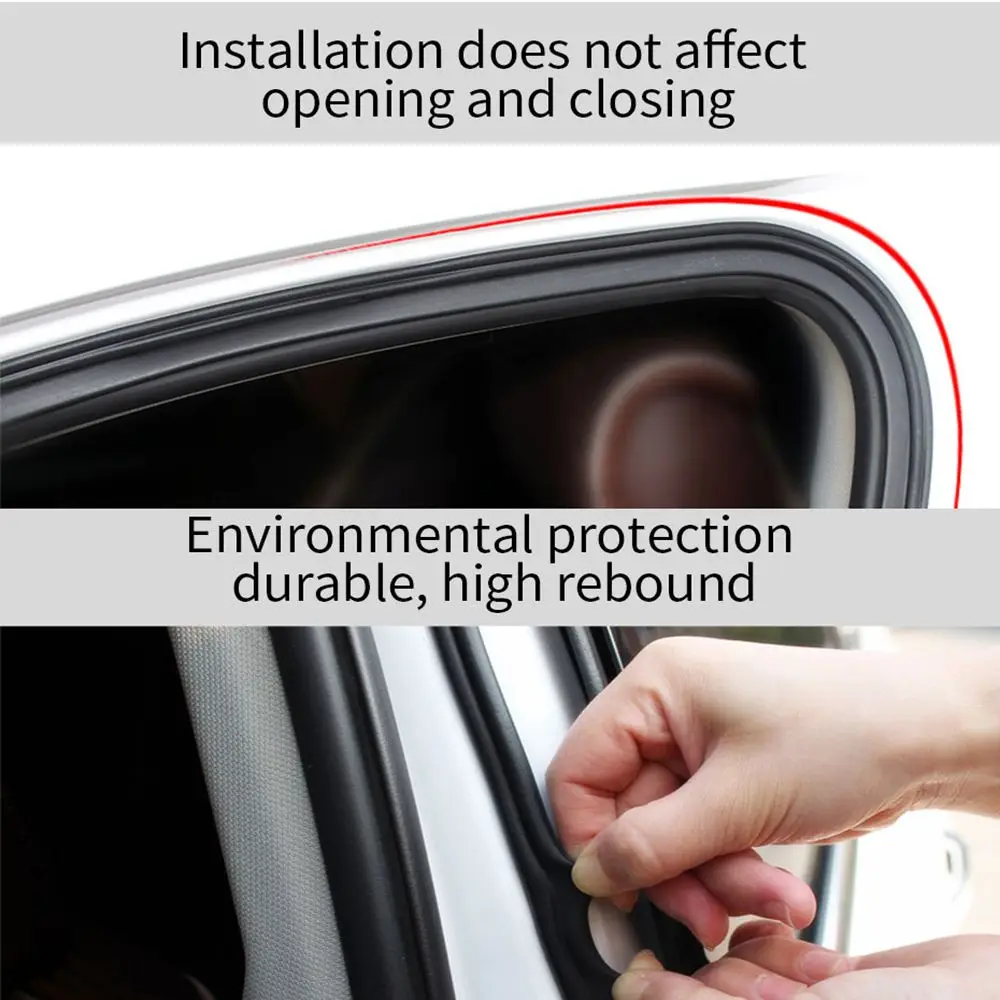 20m Auto-Türgummidichtung Doppelschichtige Schutzleiste Geräuschdämmung Auto-Windschutzscheiben-Kofferraum-Dichtung Wetterschutzleiste Auto-Zubehör – Detail 4