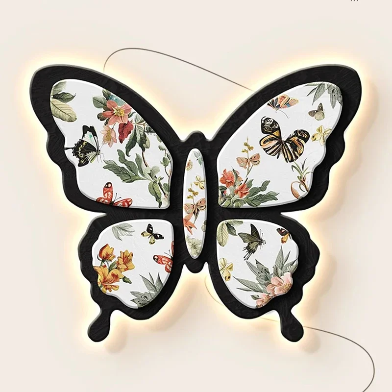 Butterfly Ornaments Decorative Murals Elegant Cold Laminating Film Wall Art Modern Interior Home Walls Decoration To Hang Design