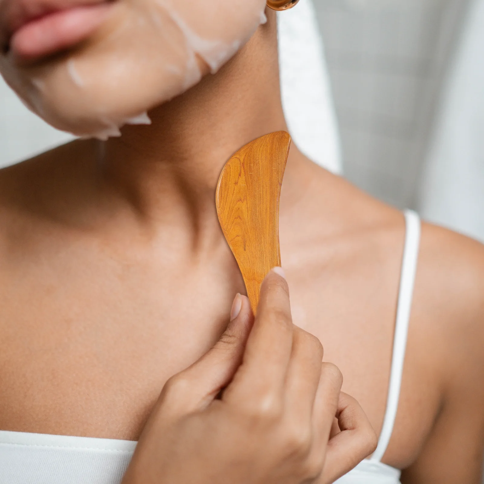 2 قطعة لوحة كشط Guasha قسط أداة تدليك الخشب المحمولة الجسم مكشطة الوجه الرقبة الساقين قدم العلاج مكشطة عبق