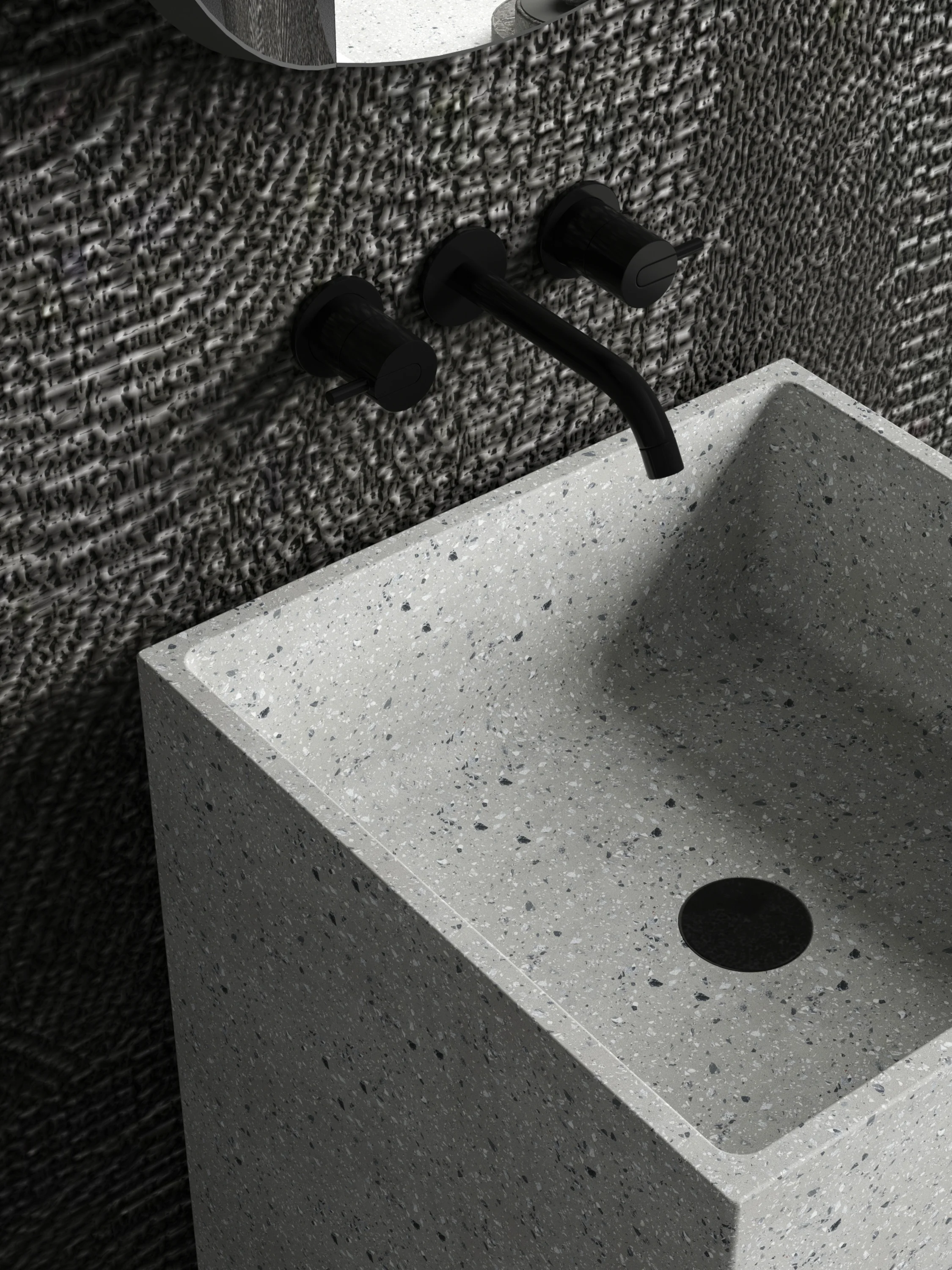 Lavatório do banheiro com plataforma, Pia com armário, pode personalizar, moderno