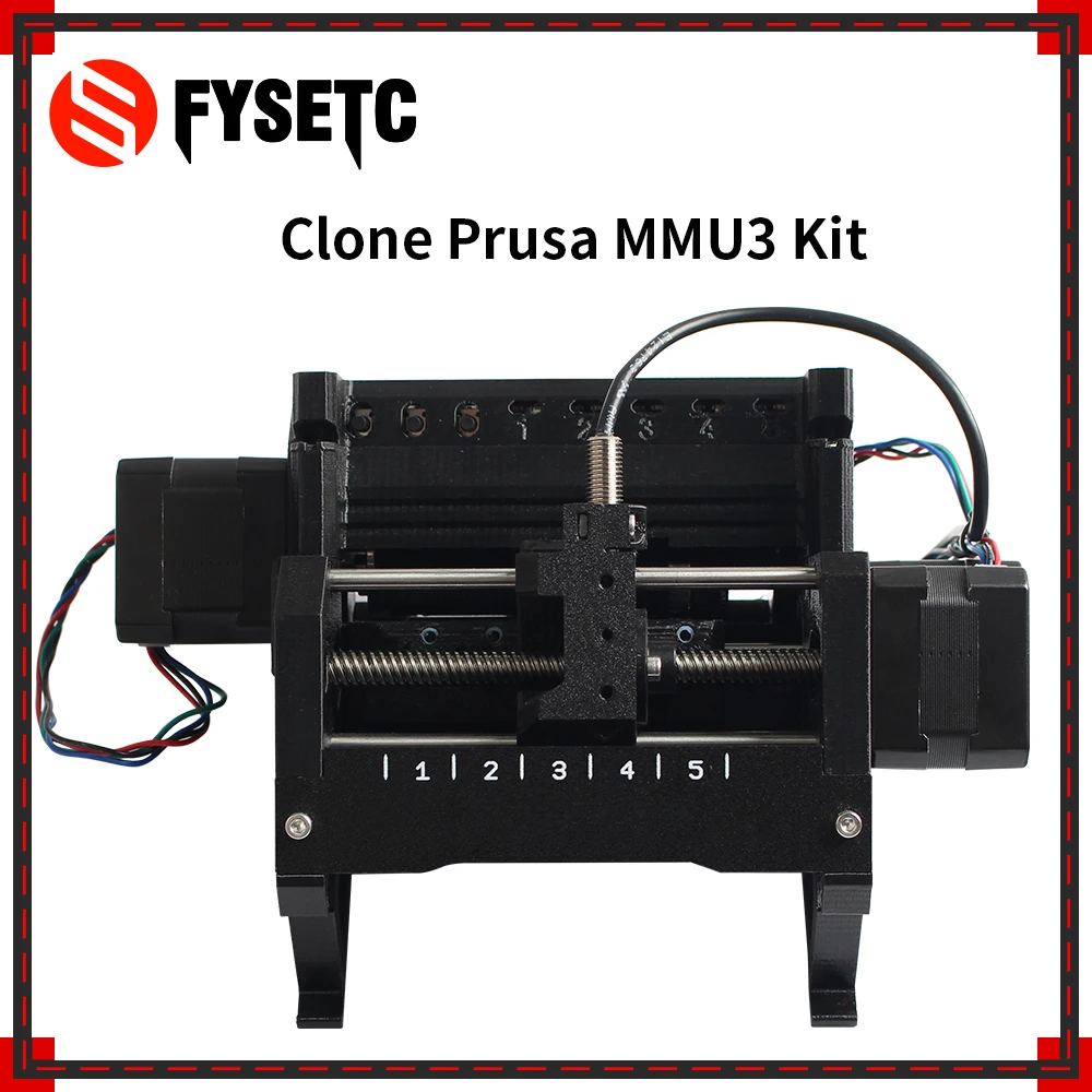 Clone Prusa Mmu3 Kit Mmu Voor Prusa I3 Mk3/Mk 3S/Mk 3S +/Mk4 Mmu Multi-Materiaal Multicolor Printing Control Board Voor 3d Printer Par