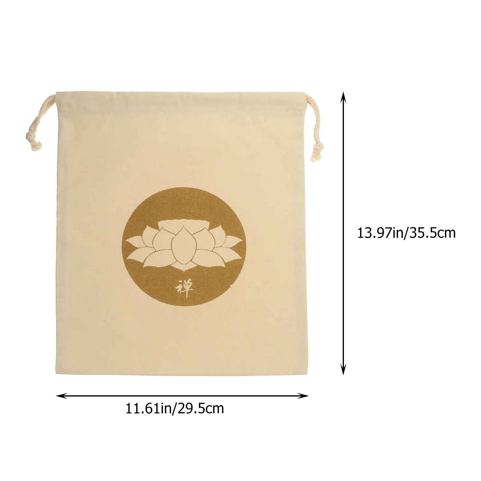 2pcs Singing Bowl Drawstring Bag – Premium Cotton Storage Pouch for Meditation, Sound Healing & Travel - view 2