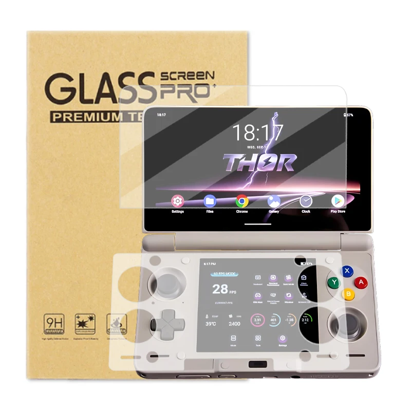 Для AYN THOR Защитная пленка для экрана от царапин THOR Флип с двумя экранами Игровая консоль HD Полноэкранная защитная пленка из закаленного стекла