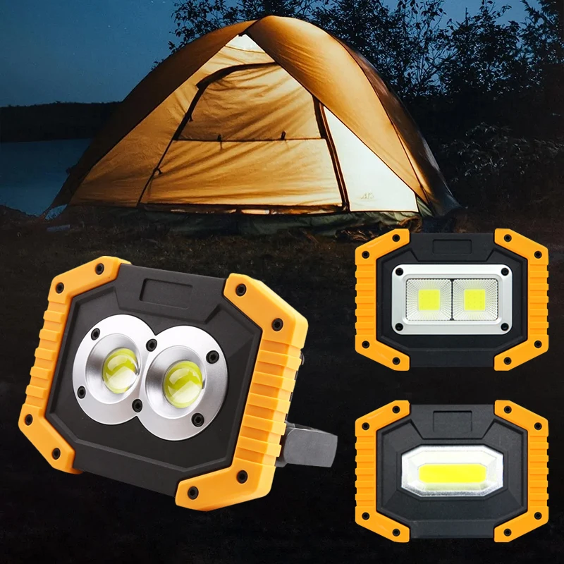 Portable Work Light,USB Rechargeable LED Camping Light with Magnetic 1000 Lumen,Waterproof Outdoor Flood Light Pocket Searchligh