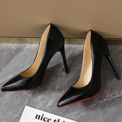 Fashion High Heels Women 35-45 Plus Size Women Shoes Red Thin Stiletto Banquet Wedding Shoes Sexy Pointed Toe Ladies Party Shoes