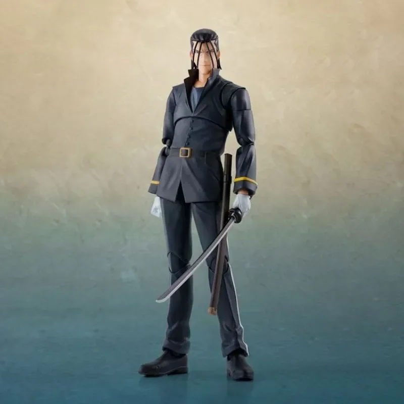 

In Stock BANDAI Original S.H.Figuarts Saito Hajime Animation Rurouni Kenshin PVC Anime Action Figures Model Toys Holiday Gifts