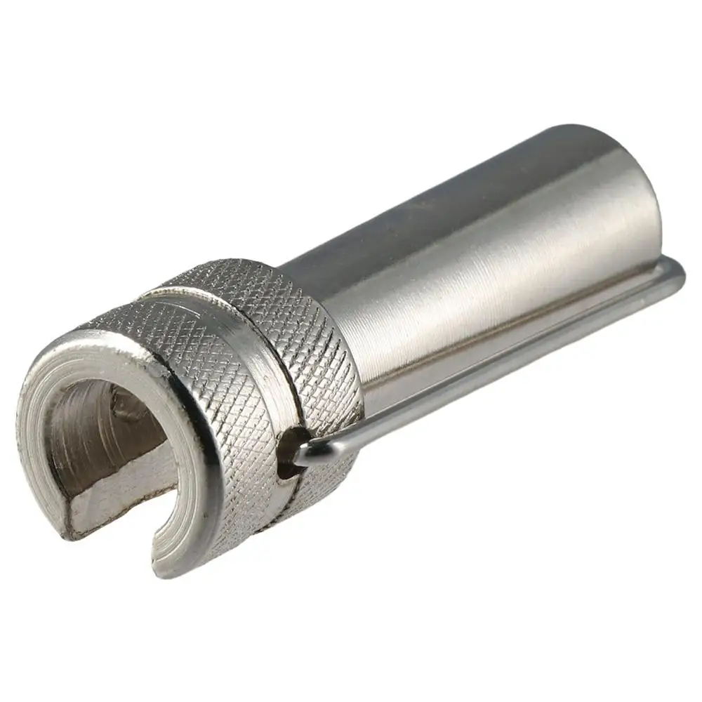 

with Knurled Knob Security Shield Remove Tool Silver CATV Wrench Sleeve F Connector for RG6 RG59 RG11 Coax Cable