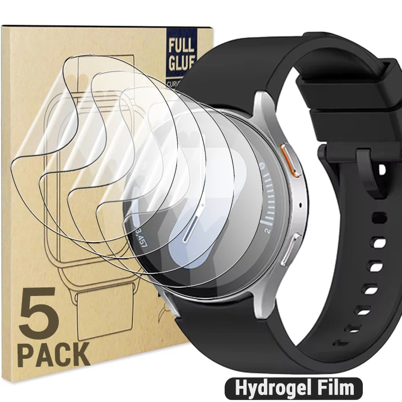 5-1 pçs protetor de tela cheia para samsung galaxy watch7 6 5 4 40mm 44mm 42mm watch6 clássico relógio 7 ultra macio tpu filme de hidrogel
