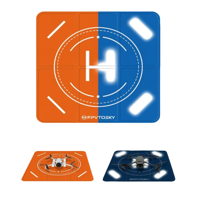 

ISURE MARINE UAV Landing Pad Foldable Landing Pad Double Sided Waterproof Night Reflective UAV Apron Suitable For DJI Drones