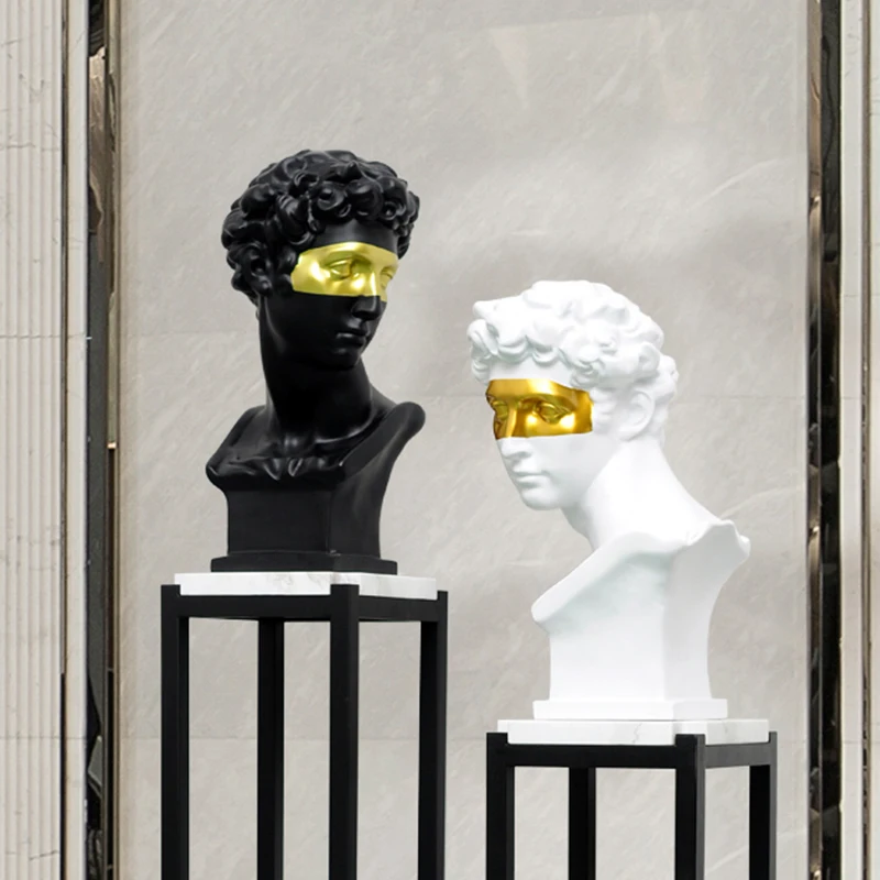 

Фигурка Давида, скульптура для украшения дома и комнаты, эстетические украшения, дизайн интерьера, офисный магазин, европейская статуя из смолы для современного искусства для мужчин