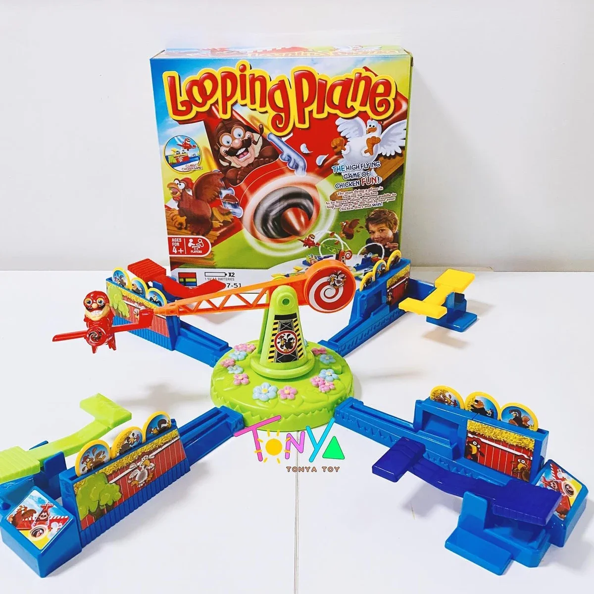 Looping Louie Spinning Plane Chicken Stealing Game Parent Child Interactive Puzzle Board Game Party Game Toys for Children