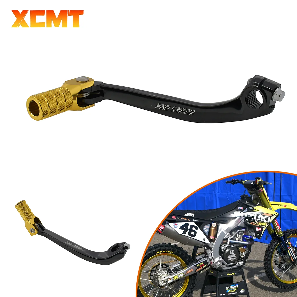 

Motocross CNC Folding Gear Shift Shifter Lever For Suzuki RM Z250 2007-2012 2013 2014-2019 7075 Universal Dirt Pit Bike parts