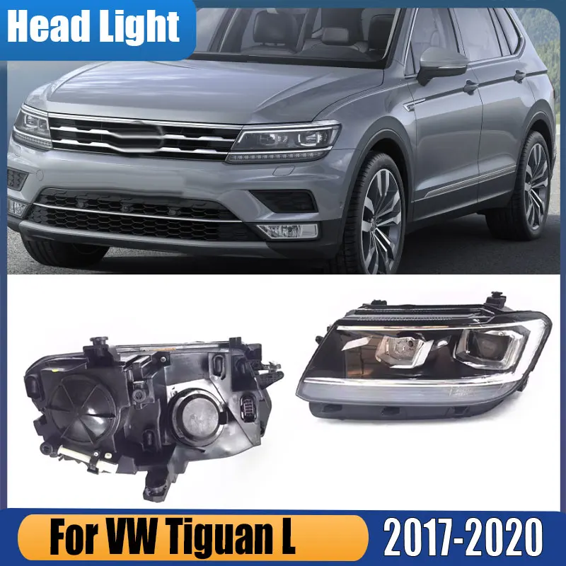 

Фара головного света для Volkswagen Tiguan L 2017-2020, передняя фара, дневные ходовые огни, низкая комплектация