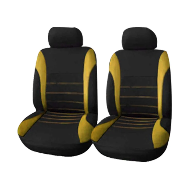 Universal 7 Colors Car New 2 Seats Cover Auto Car Seat Covers Ployester Cushion Full Set Front Rear For Sedans Seat Covers AT MT