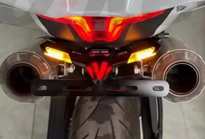 Parts for Spring Breeze 450SR Short Tail, Black MOTO TRON License Rack No Soil Removal Kit