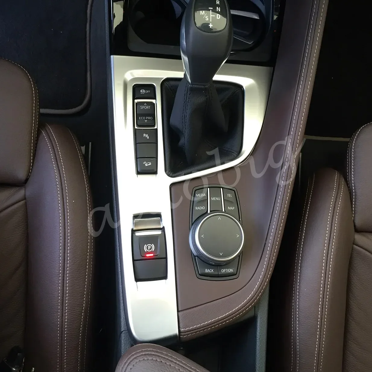 

Matte Chrome Interior Dashboard Switch Gear Shift Panel Cover For BMW X1 F48 2016-2020