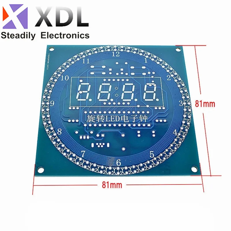 DS1302 Rotating LED Display Alarm Electronic Clock Module DIY KIT LED Temperature Display for arduino