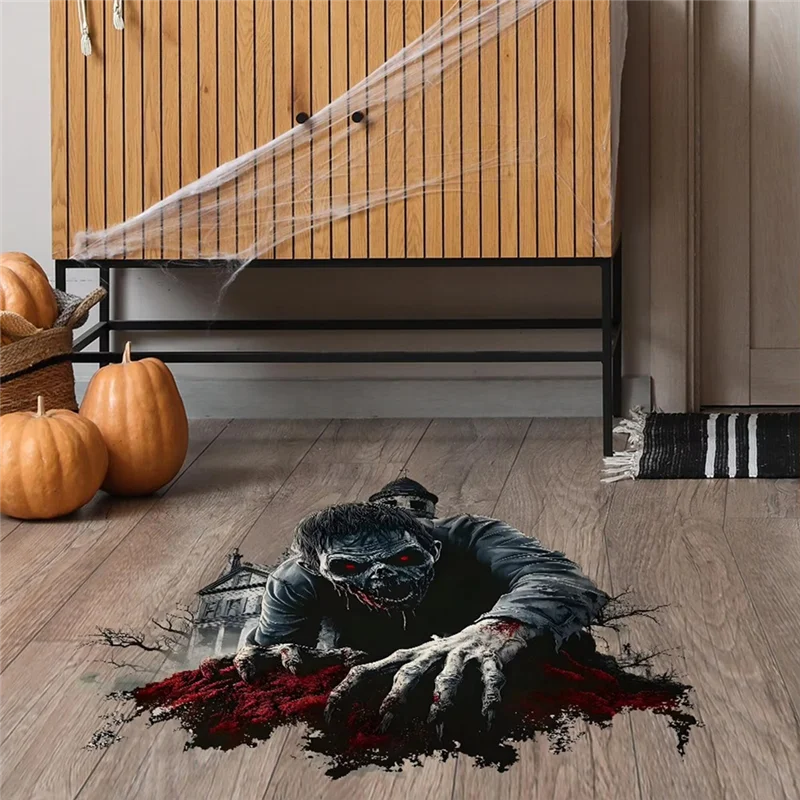 

ABLJ 3D Wall Stickers Halloween Floor Sticker Horror Hand Decal 3D For Indoor Outdoor Home Decoration Bathroom Gathering