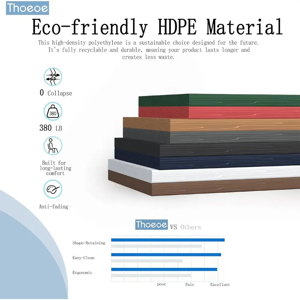 2-Tier Weather-Resistant Patio Side Table, Modern Outdoor Table for Deck, Pool, Porch, Brown