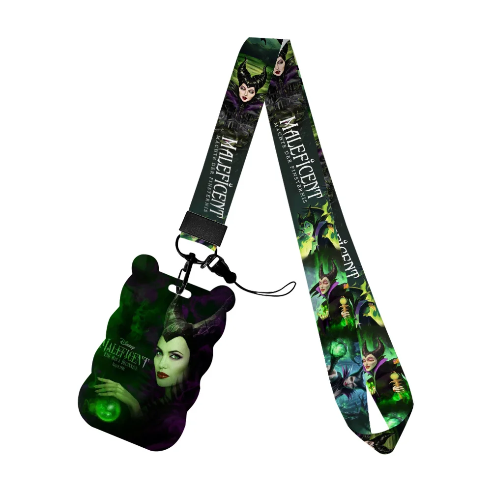 Una collezione di cordini dei cattivi Disney Porta badge identificativo Portachiavi Portachiavi Portachiavi con corda da appendere Accessori per regali di amici