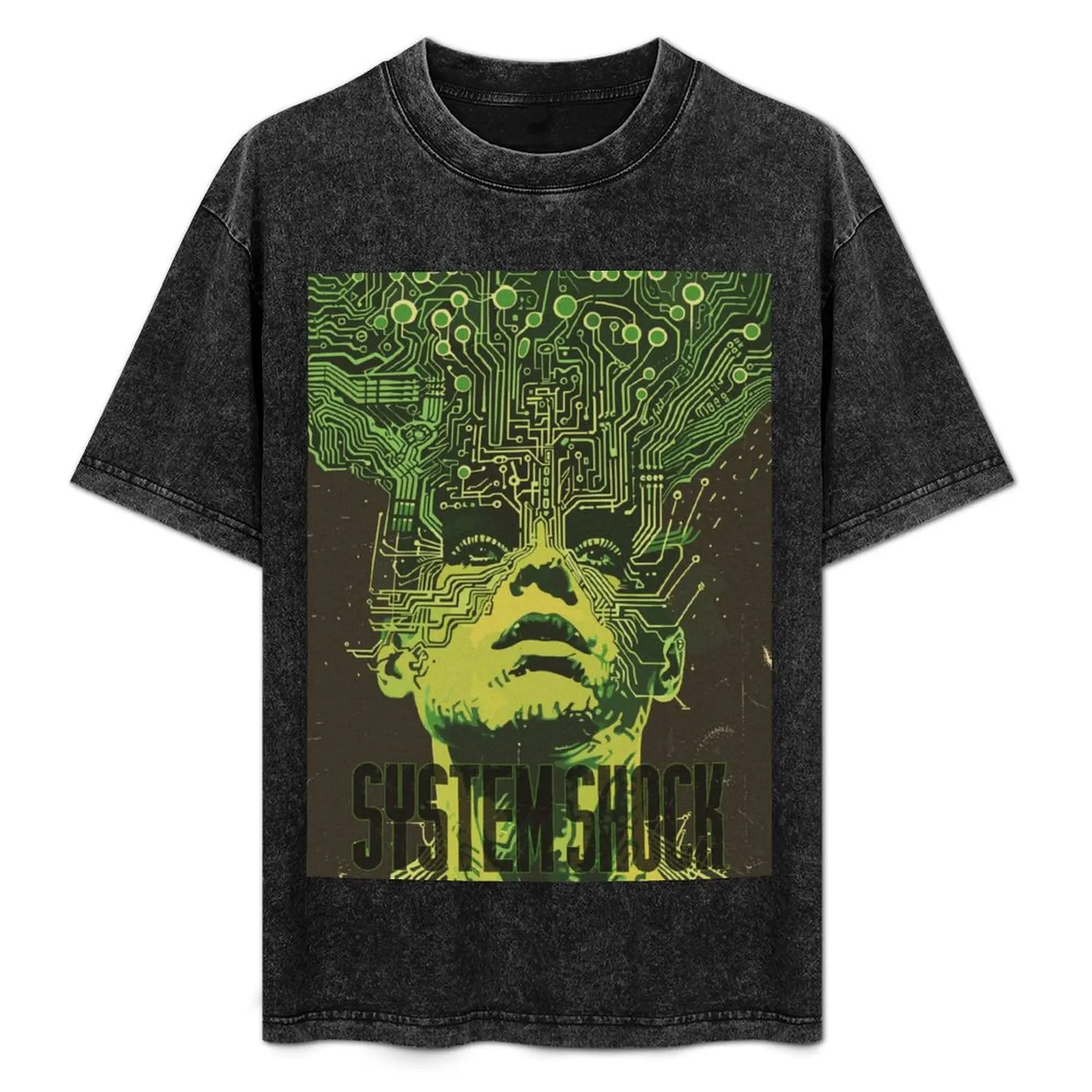

Retro System Shock Fanart T-Shirt All Weather Casual Short Sleeve