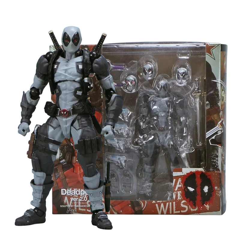 AMAZING YAMAGUCHI Deadpool 2.0 Grey Action Figure Mutants Joint