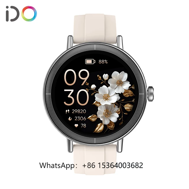 

TJXL-Women Smartwatch with Modern Design Female Stylish ip68 Round Women Smart Bracelet Watch Men Women Dial Call for Sports