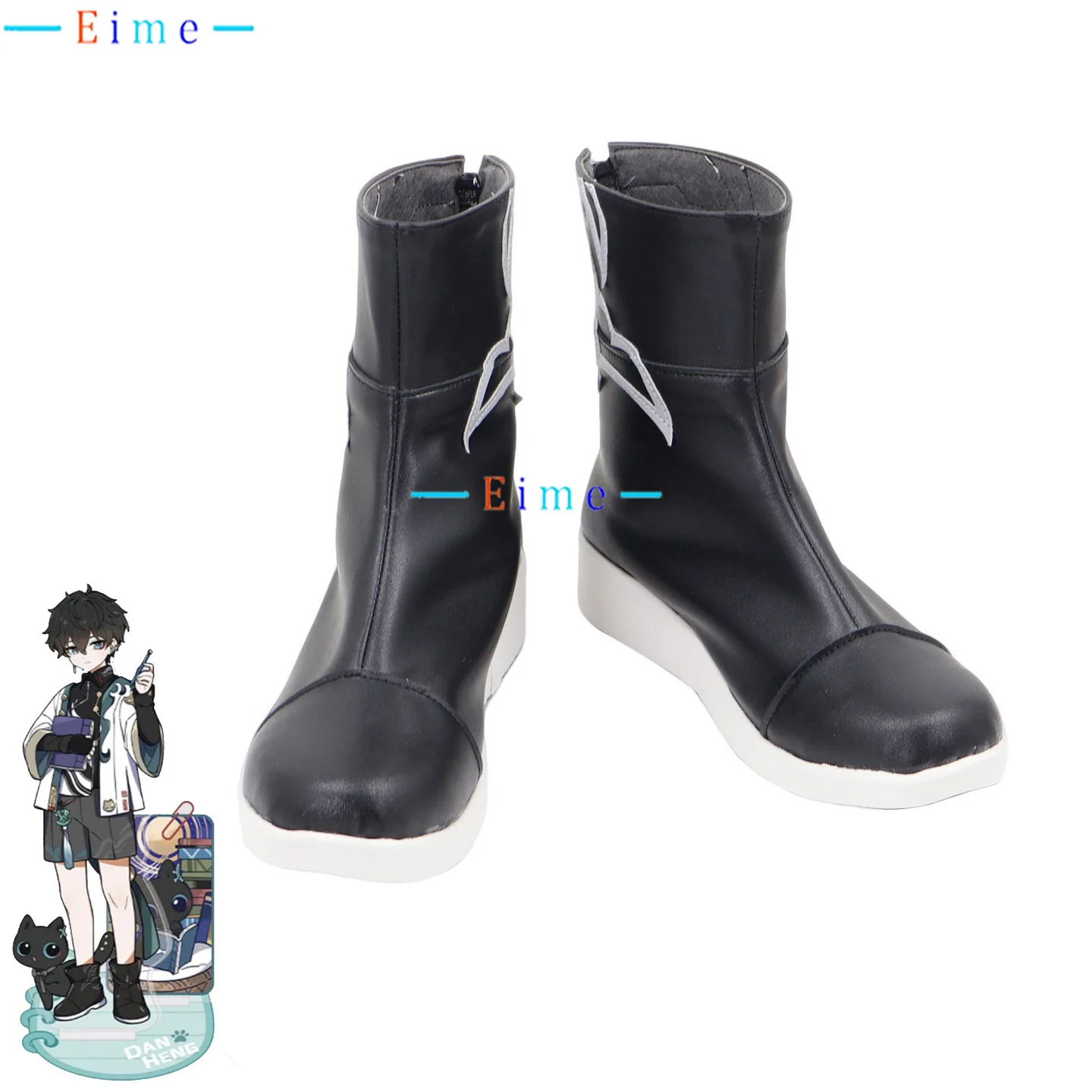 

Honkai Star Rail DanHeng Cosplay Shoes PU Leather Shoes Halloween Carnival Boots Anime Accessories Cosplay Prop Custom Made