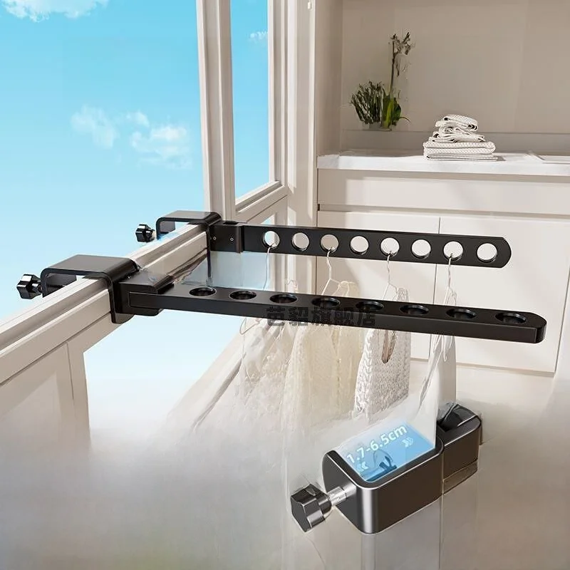 Adjustable Dormitory Bedside Clothes Hanger Storage Organizer Student Dormitory Top Bed Head Hook Rotatable Clothes Storage Tool