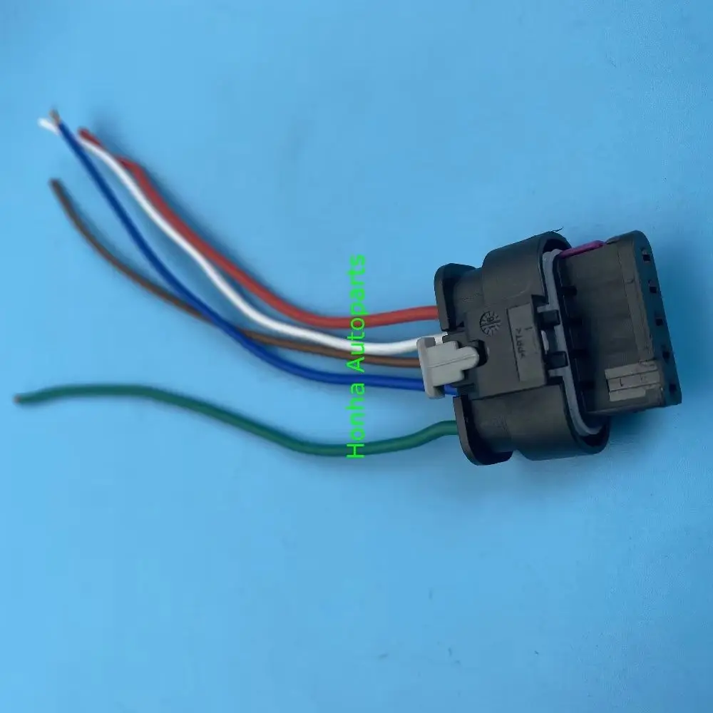 Free shipping 5/10/20/50/100pcs Mass Air Flow Sensor MAF Connector Pigtail 5 Pin 4F0 973 705 4F0973705 with 15 cm 20AWG wire