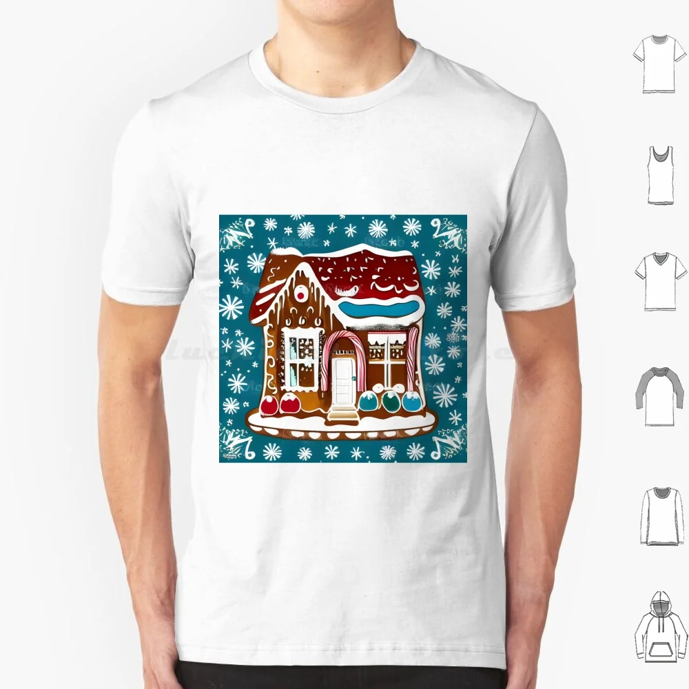 Gingerbreadhouse T Shirt 6xl Cotton Cool Tee Gingerbread House Gingerbread House Making Gingerbread Gingerbread Man Christmas