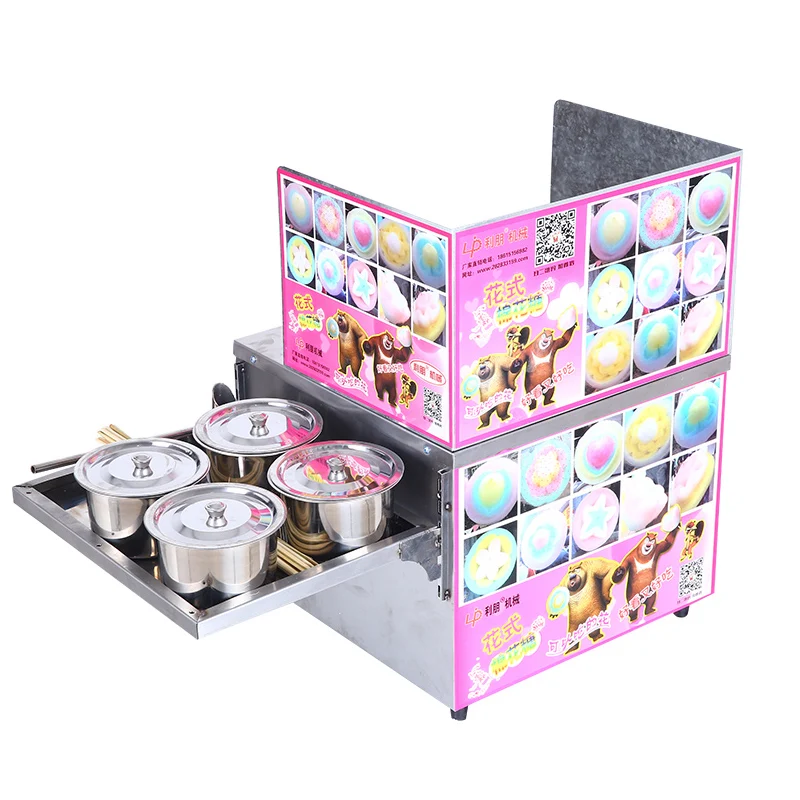 대용량 솜사탕 기계 가스 솜사탕 기계 메이커, 다양한 치실 회전 설탕 기계 달콤한