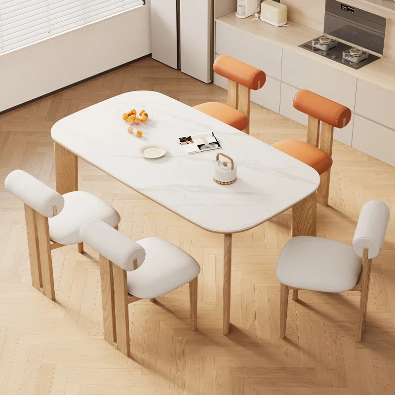 

Italian Unique Dining Table Small Apartment Fashion Simple Living Room Dining Tables Mobile Coffee Esstische Kitchen Furnitures