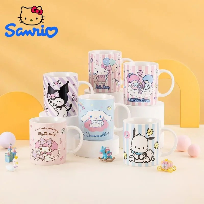 

Новая искусственная керамическая кружка с изображением коричной анимации Kuromi My melody мультяшный подарок для офиса и дома Kawaii