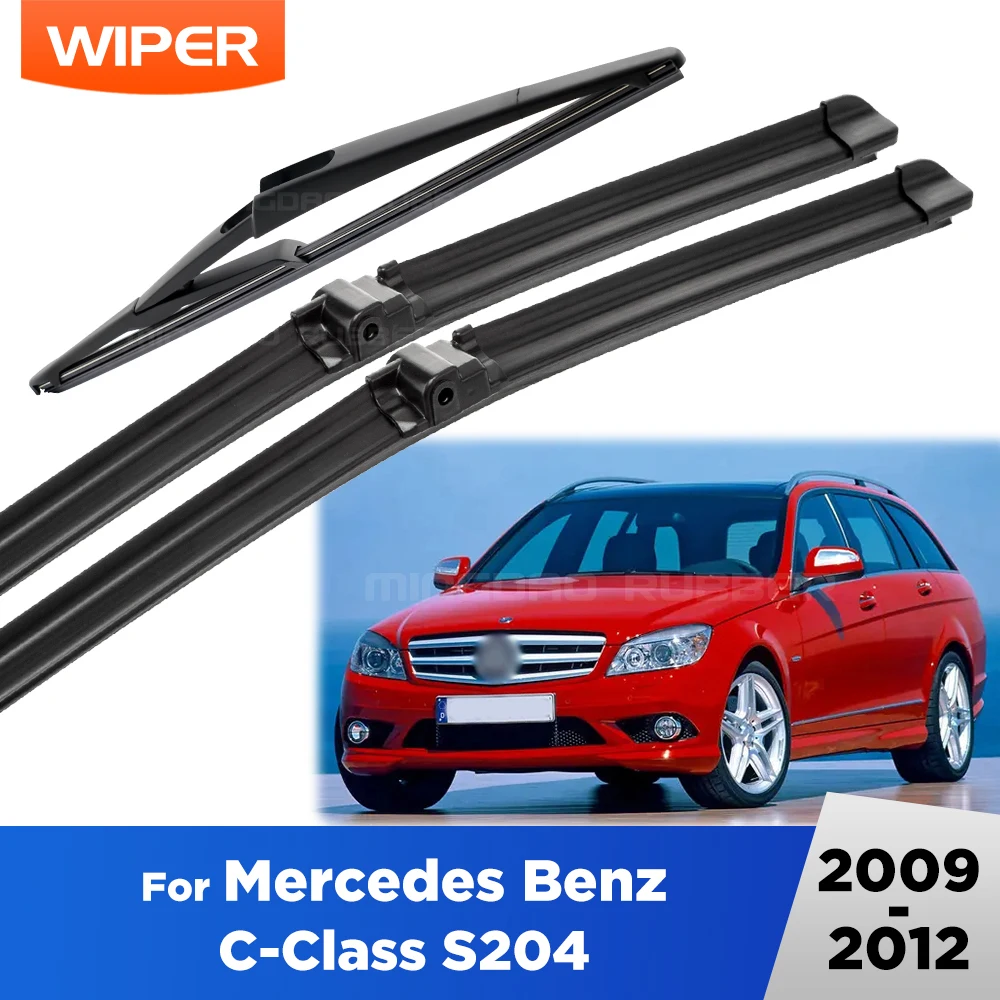 

For Mercedes Benz C Class S204 2009-2012 2010 2011 Wiper Front&Rear Wiper Blades Windshield Windscreen Window Brushes 24"24"12"