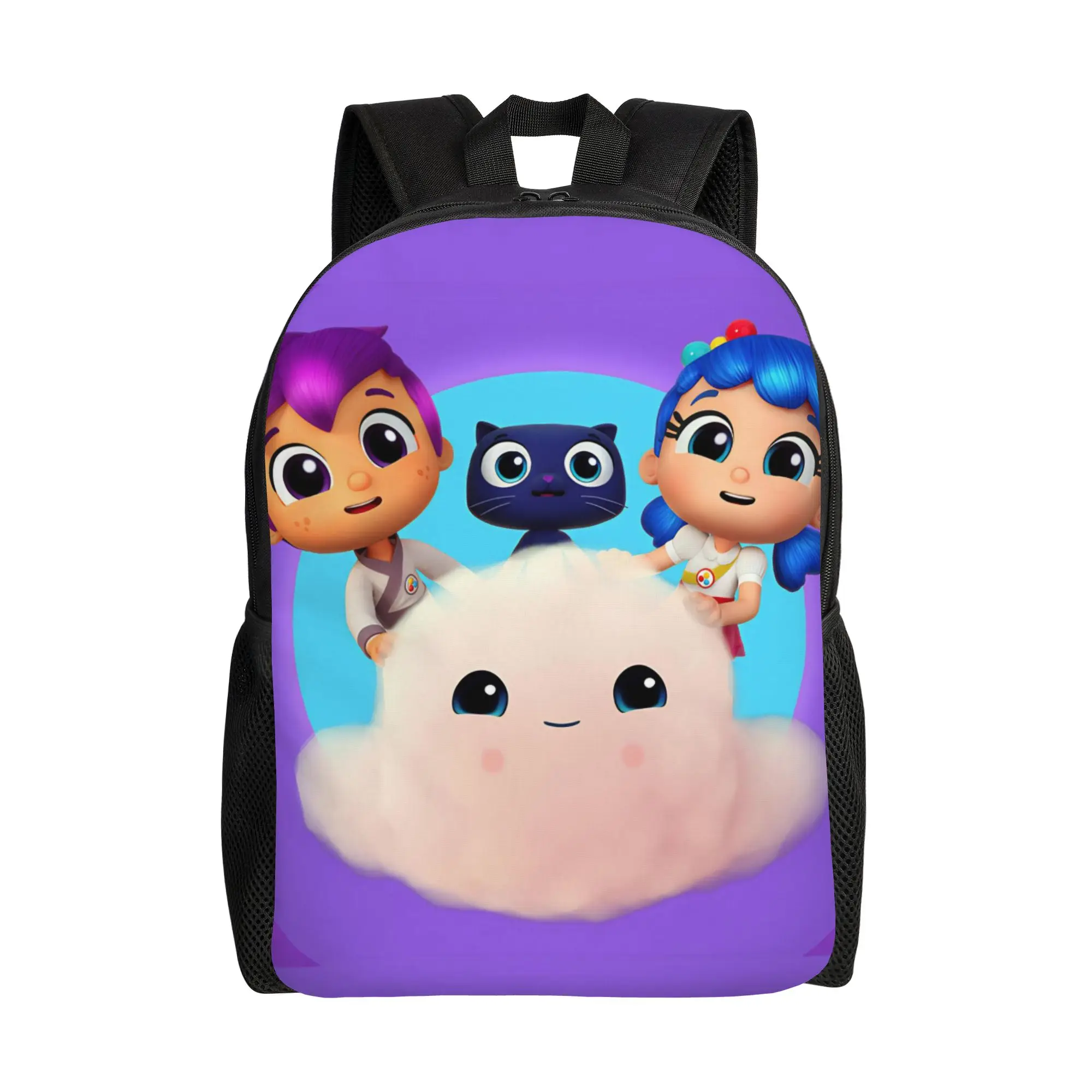 

True Rainbows Kingdoms Cartoon Teenage Backpack High School Hiking Zee Daypack for Men Women Laptop Computer Shoulder Bag