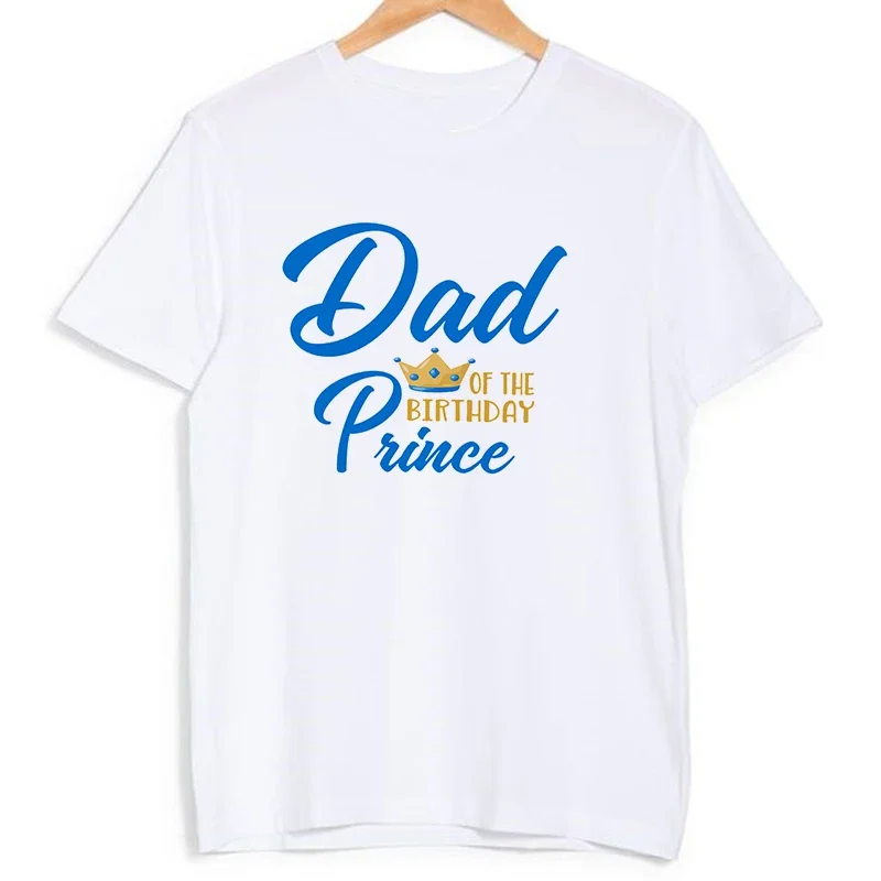 1st Birthday Prince Family Matching Clothes T Shirts Boys Birthday Party Dad Mom Sis Bro and Me Family Look Outfit T-shirt Tops