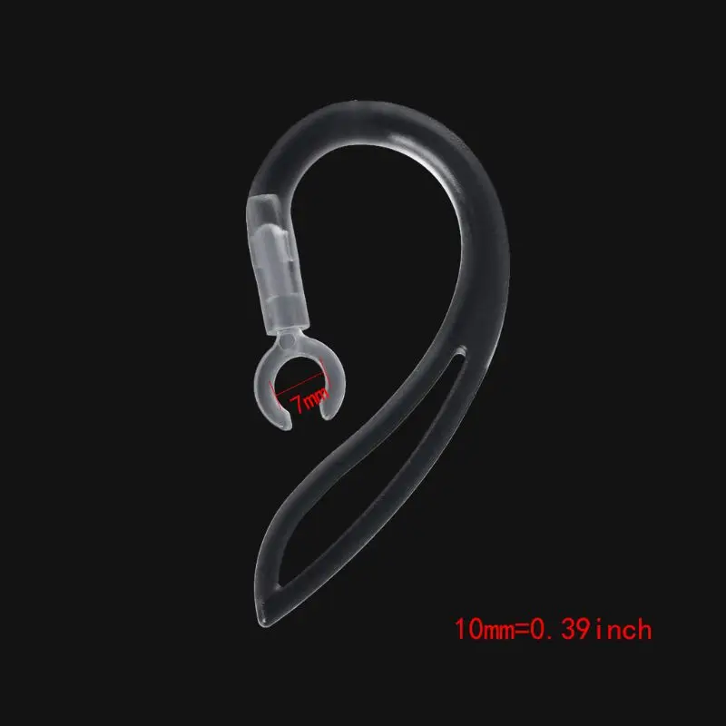 5mm 6mm 7mm 8mm 10mm Bluetooth-compatible Earphones Soft Silicone Ear Hook Loop Clip Headset