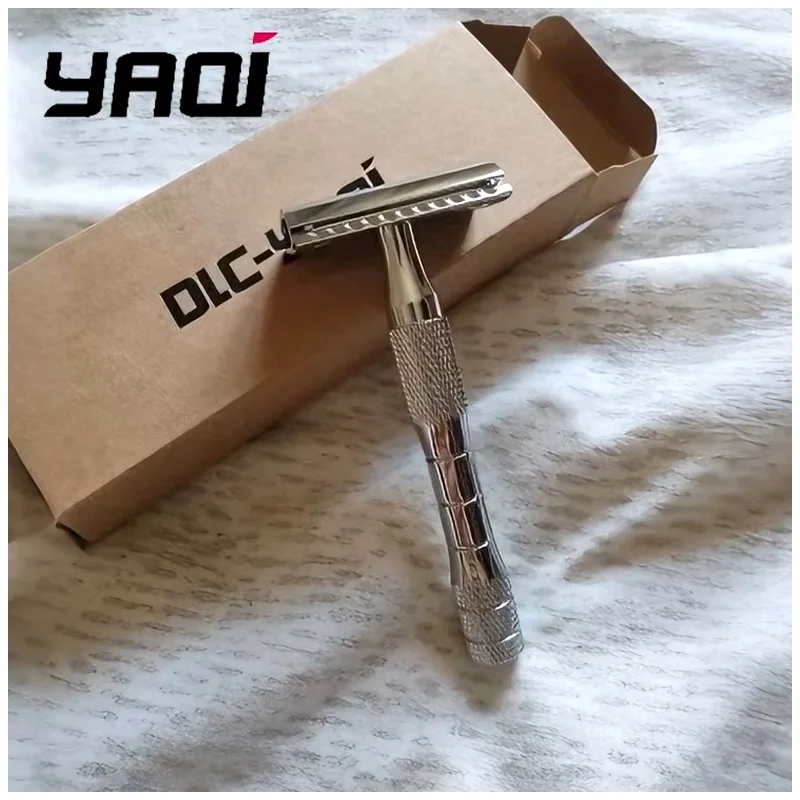 YAQI Orion Double Edge Safety Razor Beard Shaver Chrome Color Wet Shaving Gift for Men Men Shaving Products Wet Shave Tools