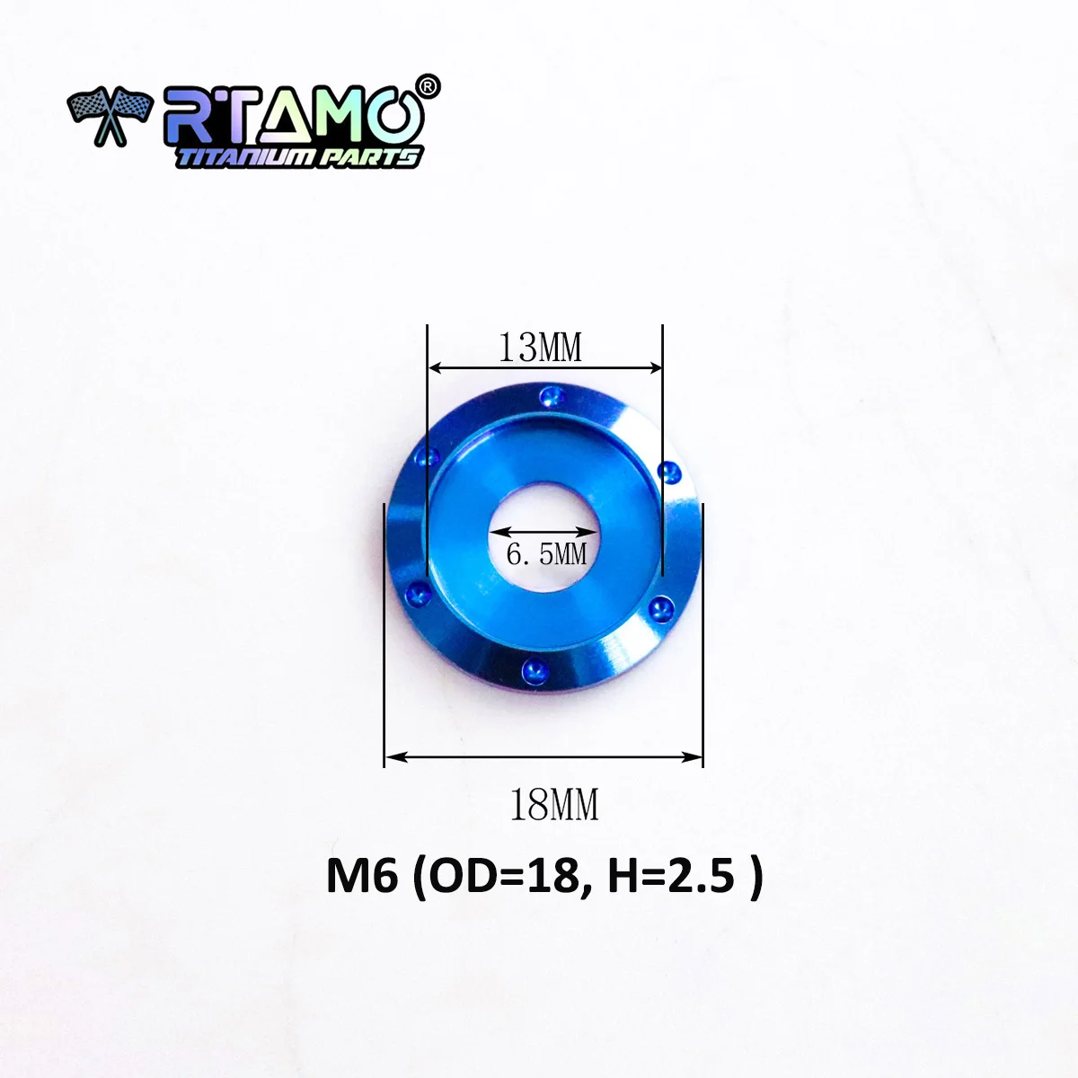 RTAMO Titan-Unterlegscheibe M5 M6 M8 M10 ausgefallene Stufendichtung für Fahrrad, Motorrad, Auto (1 Stück) – Detail 3