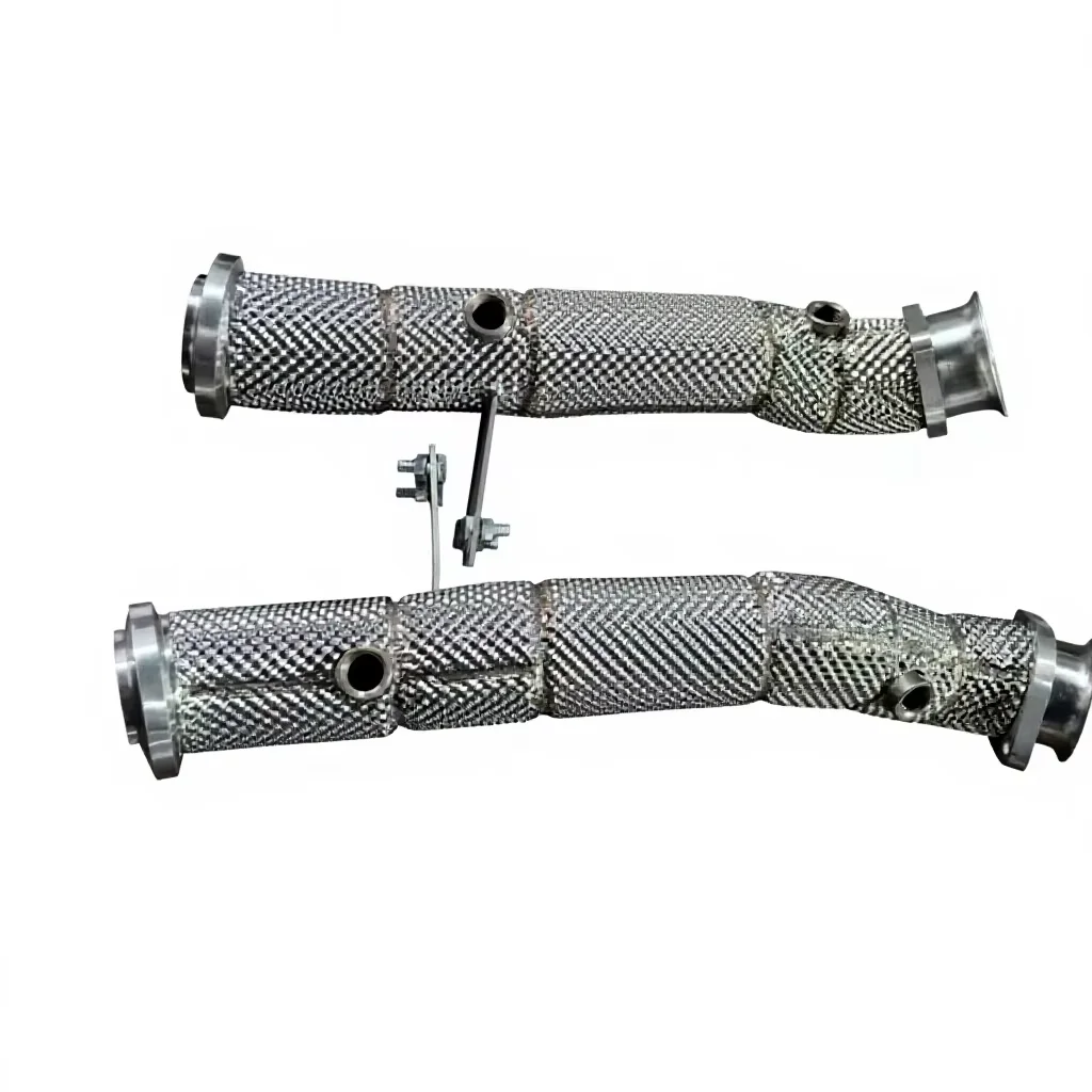 Heat Shielding Turbo Downpipe Stainless Steel for Mercedes E43 AMG W213 3.0T M276 LHD RHD