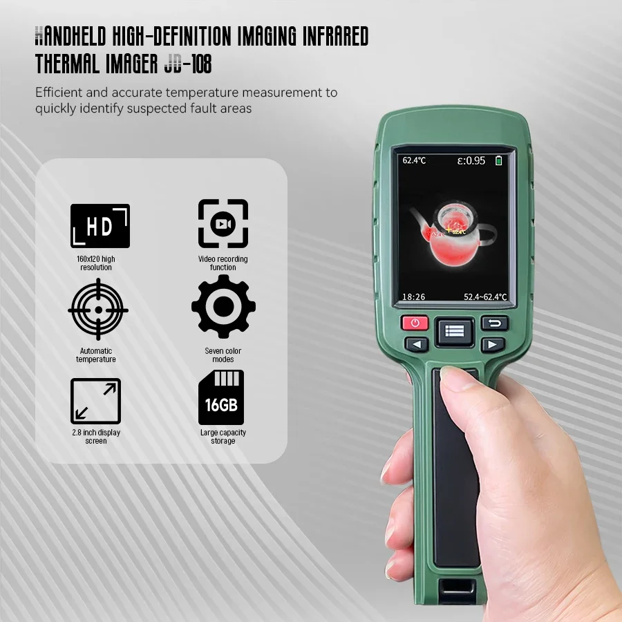 Portable thermal imagerJD108 long range thermal imaging camera water leak