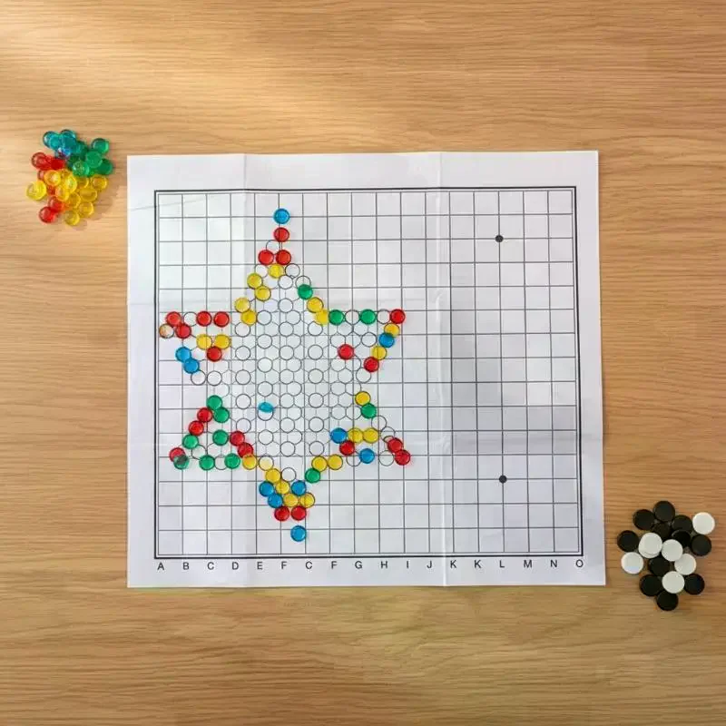 Gomoku Five In A Row Set: Black And White Pieces And Board Game