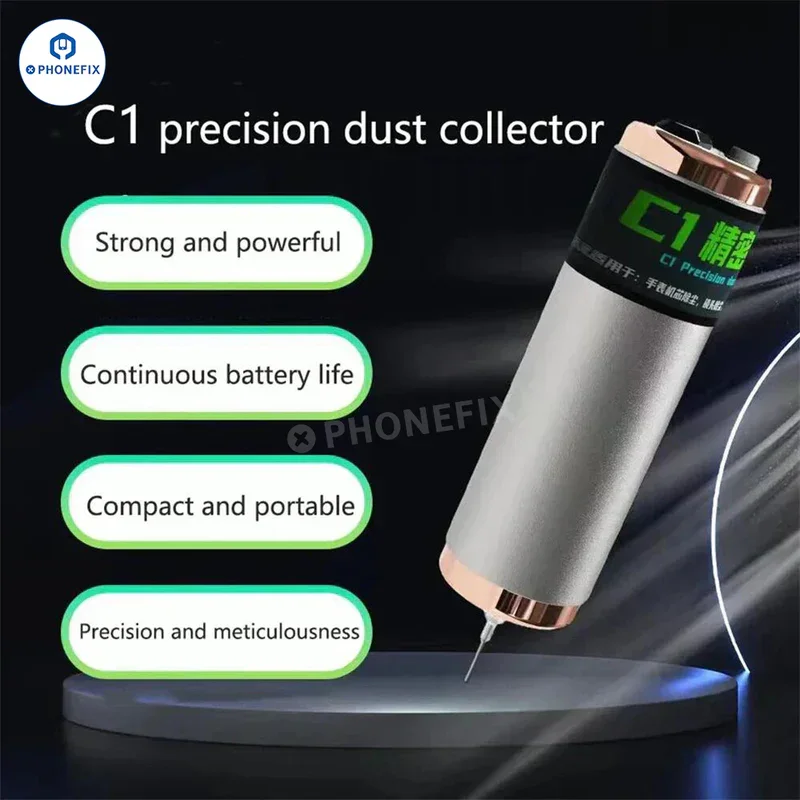 CC90 C1 Precision Dust Collector for Mobile Phone Macbook Motherboards Lens Headphone Charging Ports Dust Removal Cleaning Tool