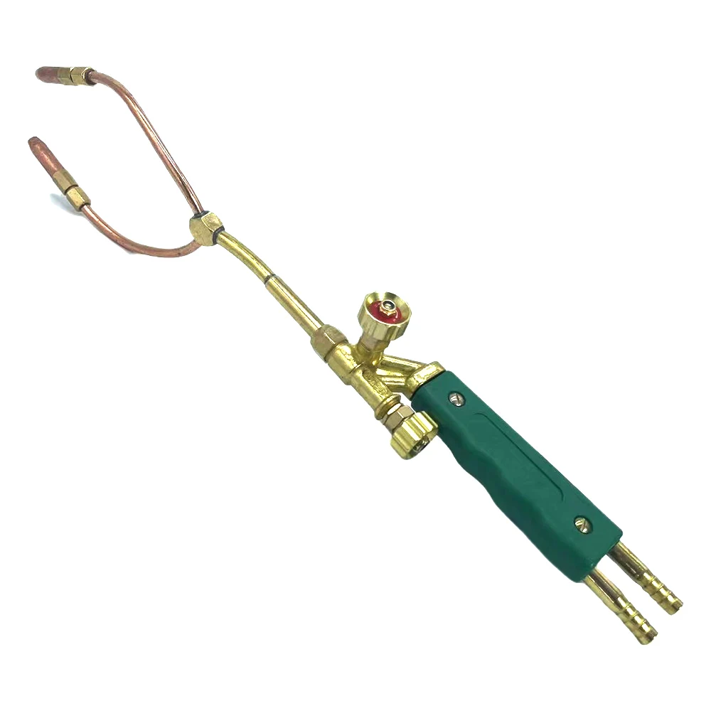 H01-6 Double Head Oxy-Propane Welding Torch for Bendable Copper Welding, Air Conditioning Repair Tool