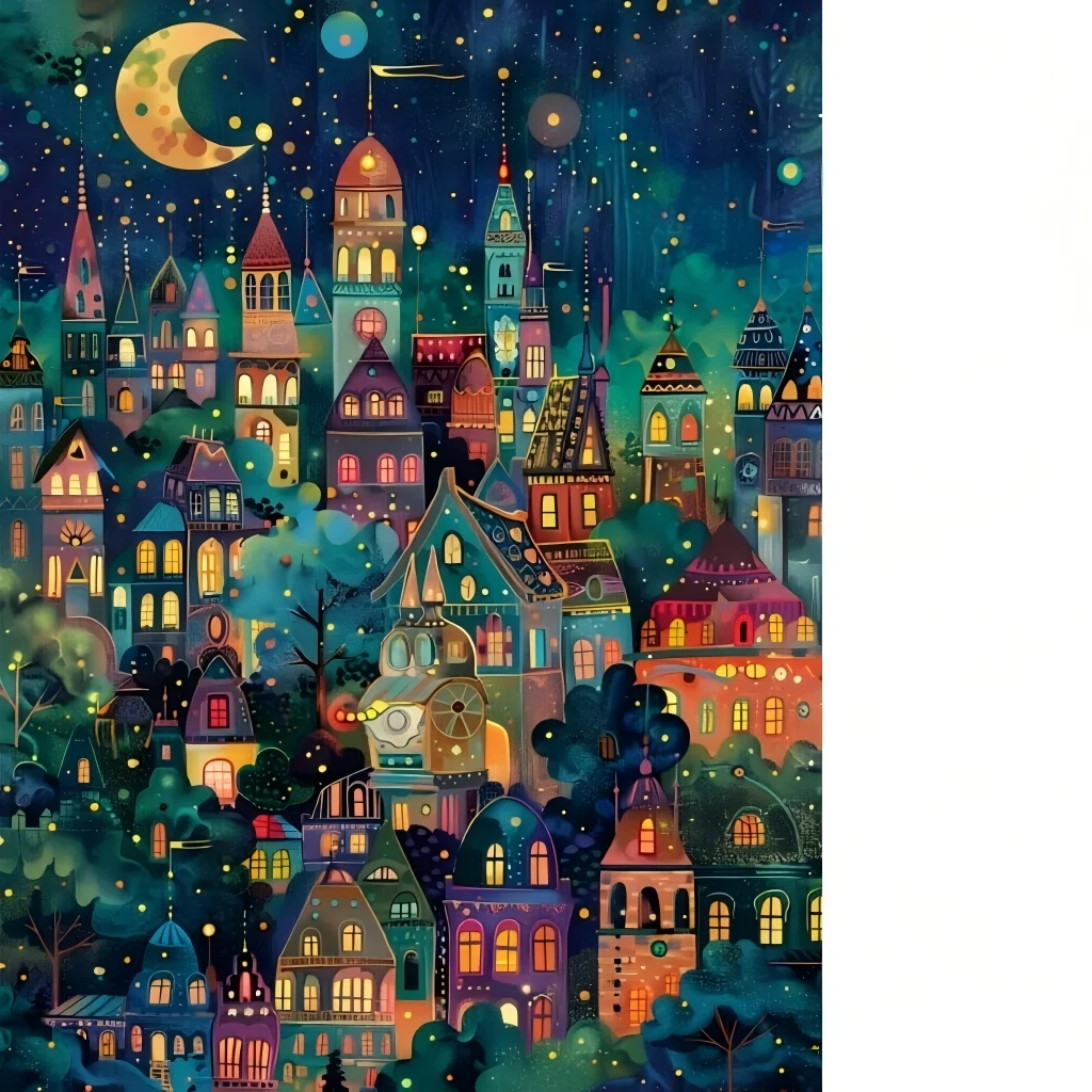 500/1000/1200/2000Pcs Jigsaw Puzzle for Adults,Scenic Landscape & Fantasy Castle Art Puzzles, Desktop Decor, Family Fun Gift Toy